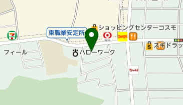 玉田皮膚科の地図画像