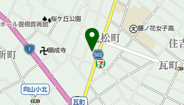 秋山内科の地図画像