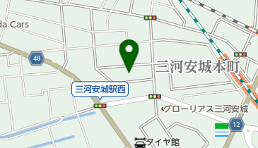 安城皮膚科の地図画像