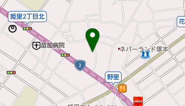 名越医院の地図画像