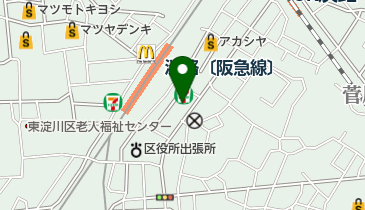 たはら眼科の地図画像