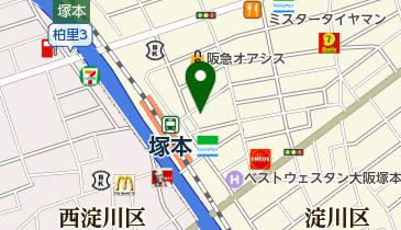 ササセ皮フ科塚本本院の地図画像