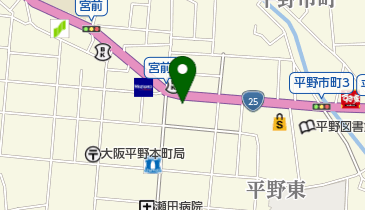 服部眼科医院の地図画像