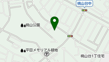 桃山台山本内科の地図画像