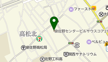 山西皮膚科診療所の地図画像