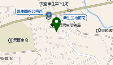 箕面粟生内科吉田クリニックの地図画像