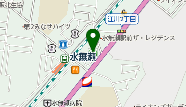 ナンバ眼科医院の地図画像