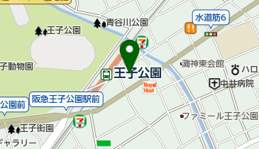 東川皮膚科の地図画像