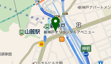 新神戸ひろせ眼科の地図画像