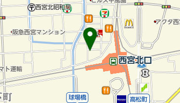 法貴皮膚科の地図画像