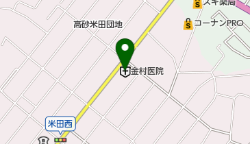 金村医院の地図画像