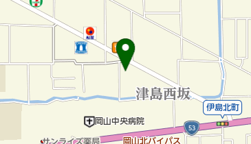 西下内科医院の地図画像