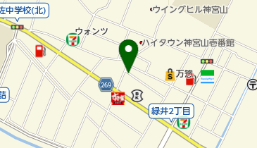 緑井皮フ科クリニックの地図画像