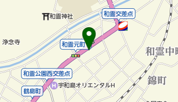 和霊町松浦内科の地図画像