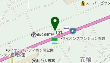 草刈耳鼻科の地図画像