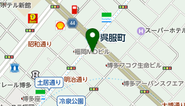 博多いせがわ内科循環器内科の地図画像