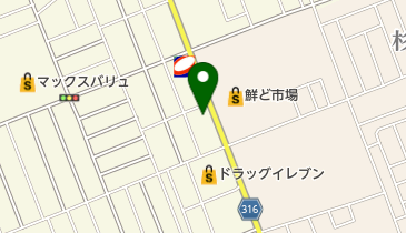 山岡胃腸科内科の地図画像