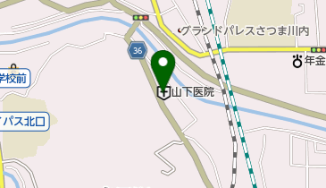 山下医院の地図画像