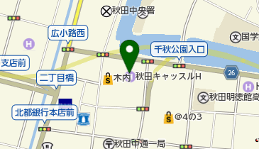 千秋ひろこうじ眼科医院の地図画像