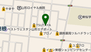 ひがしね耳鼻咽喉科の地図画像