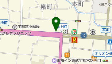 大栗医院の地図画像