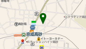 高砂眼科の地図画像