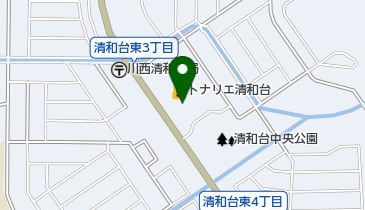清和台うえだ皮膚科の地図画像