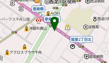 やまさき皮フ科の地図画像