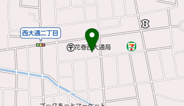 花巻中央眼科の地図画像