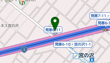 宮の沢内科・循環器科クリニックの地図画像