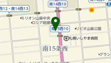 札幌山鼻整形外科の地図画像