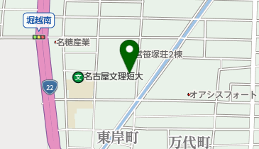松葉内科の地図画像