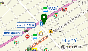 西八王子やまたか消化器内視鏡クリニックの地図画像
