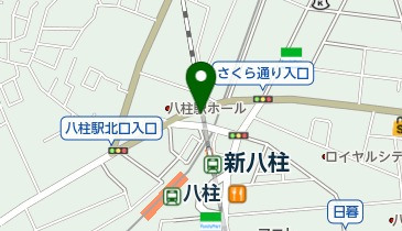 八柱皮膚科の地図画像