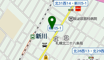 札幌新川駅前内科の地図画像