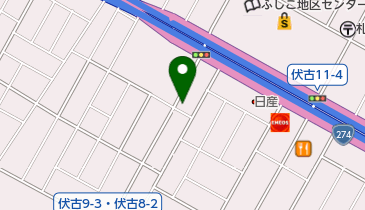 勤医協伏古10条クリニックの地図画像