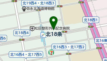 北大前北18条メンタルクリニックの地図画像