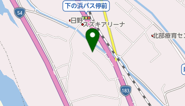 やの皮ふ科の地図画像