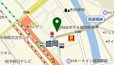 もりおか静眠堂医院の地図画像