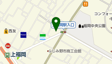 上福岡皮膚科の地図画像