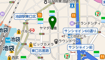 池袋サンシャイン美容外科の地図画像