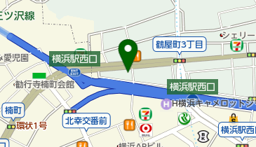 東京ノーストクリニック 横浜院の地図画像