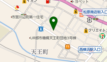 かしわぎ整形外科の地図画像