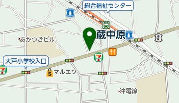 中原こどもクリニックの地図画像