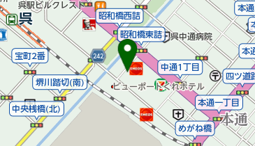 クリニックほほえみ呉の地図画像