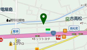 屋島眼科クリニックの地図画像