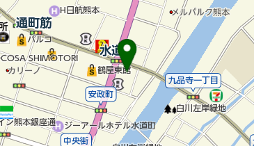 共立美容外科熊本の地図画像