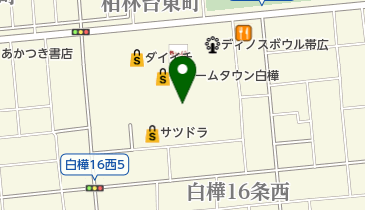 十勝勤医協白樺医院の地図画像