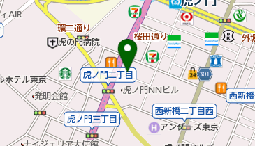 メディカルケア虎ノ門の地図画像