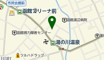 函館渡辺病院附属ゆのかわメンタルクリニックの地図画像